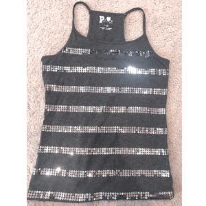 Sequin tank top
